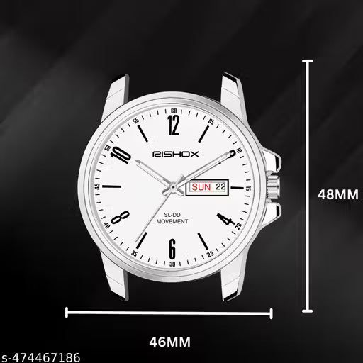 Brown Leather Strap White New Track Roman Dial