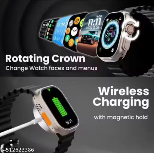 T800 Ultra Smart Watch with Beautiful Strap, Bluetooth Calling Smart Watch